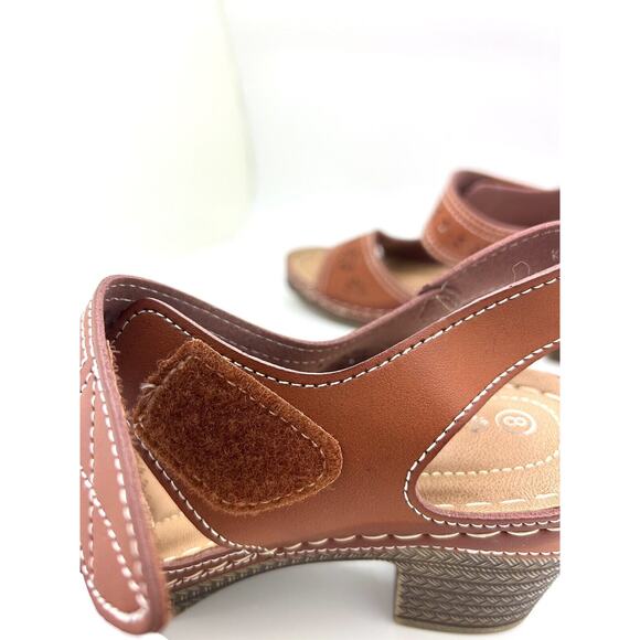 Women’s Ankle Strap Patricia Spring Step Brown Sandal NWT/Size 8 - Picture 4 of 8